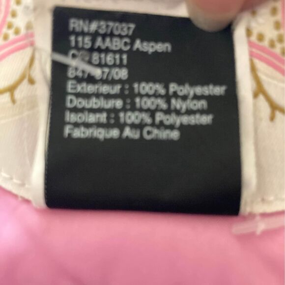 Obermeyer Kids Ski Snow Jacket Detachable Hood Embroidered Pink Size 2T - Picture 9 of 10